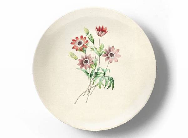 Декоративная тарелка Пьер Жозеф Редуте Ветреница садовая