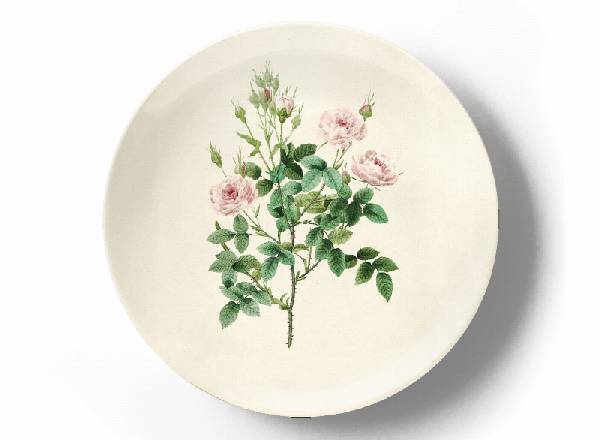 Декоративная тарелка Пьер Жозеф Редуте Роза кустовая