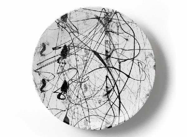 Decorative plate Greg Van Dyke Composition Number 1