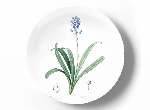 Декоративная тарелка Пьер Жозеф Редуте Испанский голубой