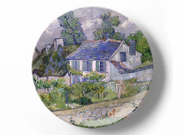 Декоративная тарелка Винсент Ван Гог Дома в Авере