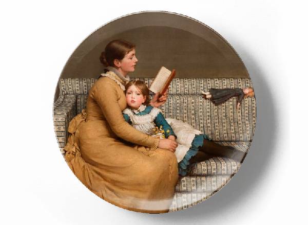 Decorative plate George Dunlop Leslie Alice in Wonderland