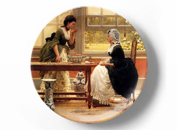 Decorative plate George Dunlop Leslie Pot pourri