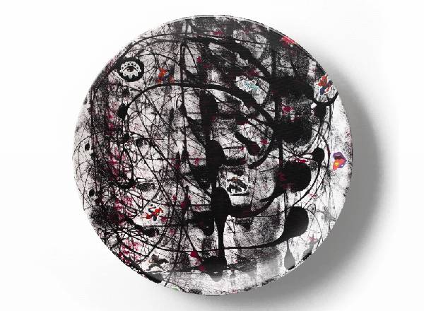 Decorative plate Greg Van Dyke Composition Number 6