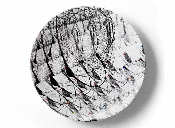 Decorative plate Greg Van Dyke Alfred Hitchcock