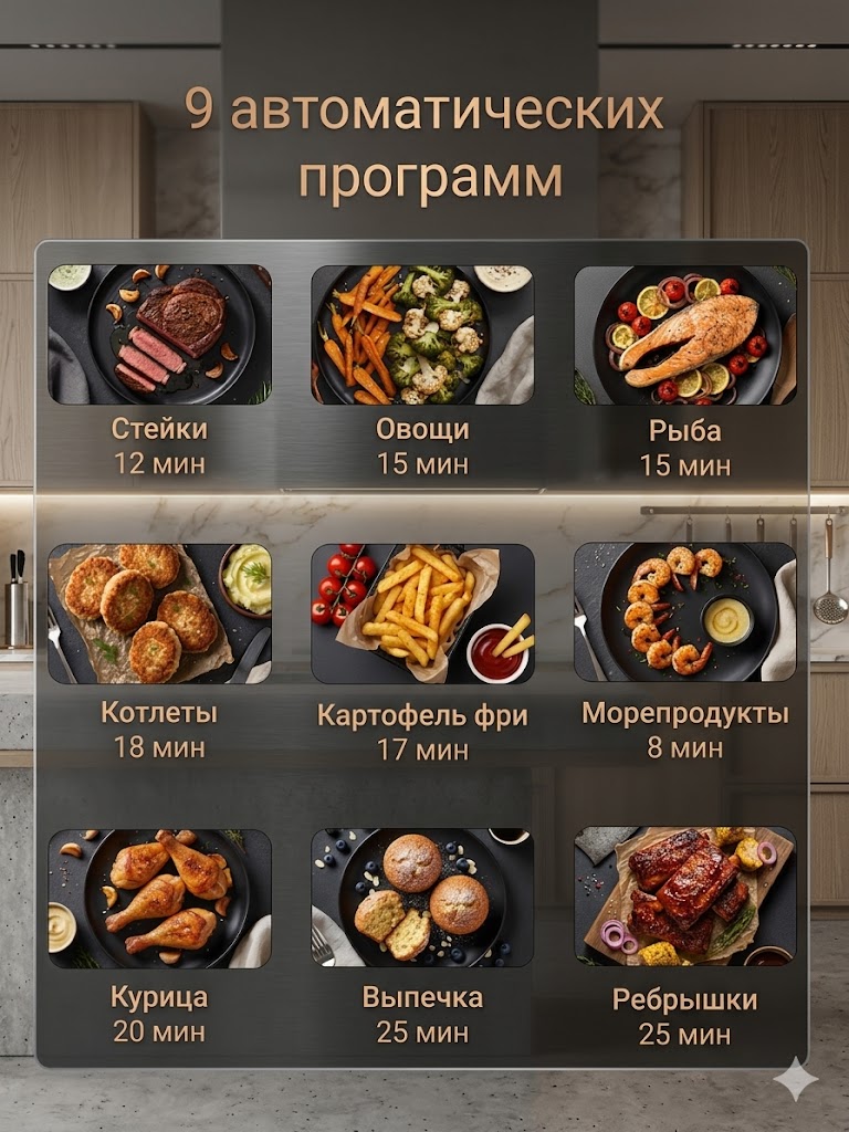 Аэрогриль REDMOND AG1906 Чаша 5л, 9 программ