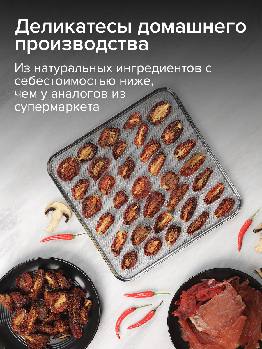 Сушилка для овощей и фруктов Libhof FDA-10 10 автопрограмм на 25 л