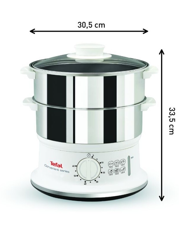 Пароварка электрическая Tefal Convenient Series VC145130 6 л