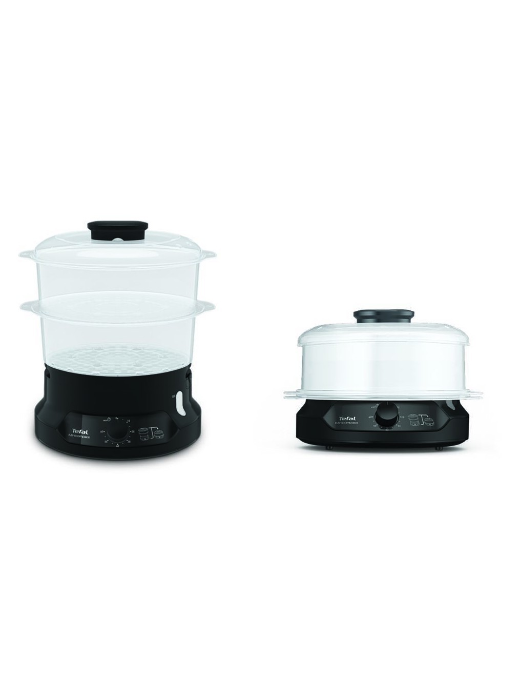 Пароварка электрическая Tefal Minicompact VC139810 с таймером, индикатором уровня воды, 800 Вт