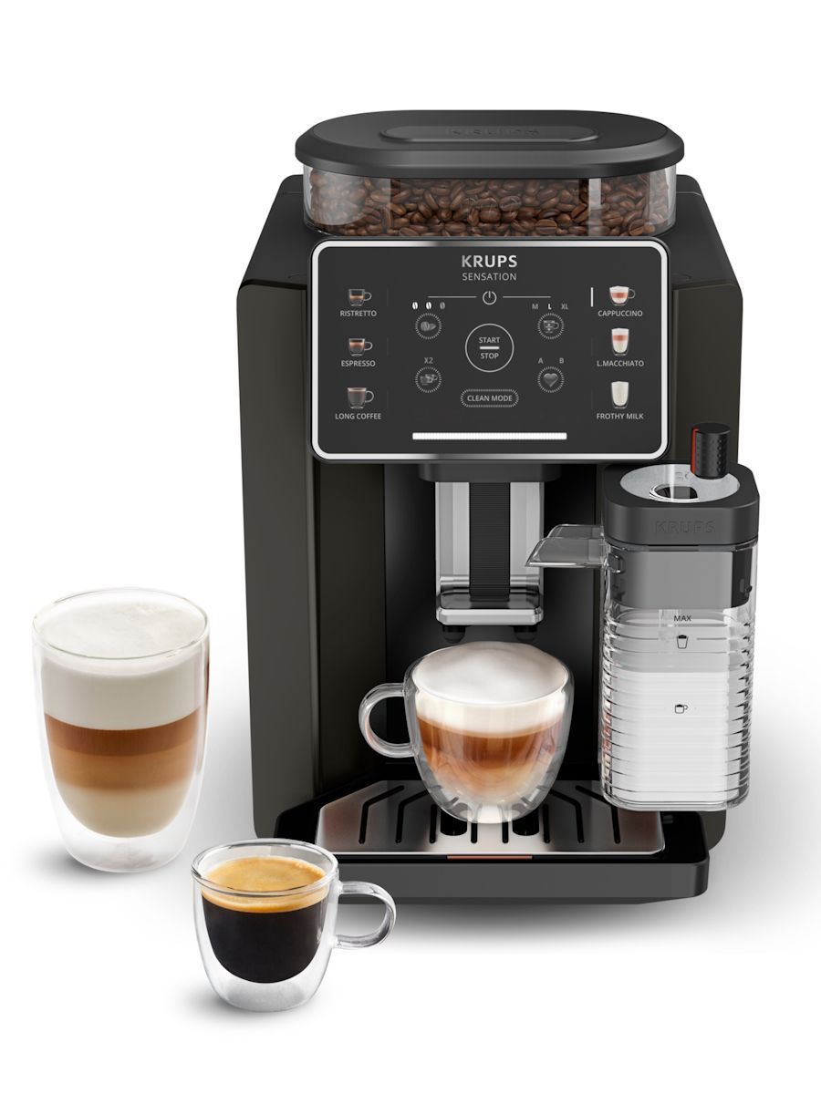 Кофемашина автоматическая Krups Sensation Milk M50 EA912910 Автоматический капучинатор, 6 напитков
