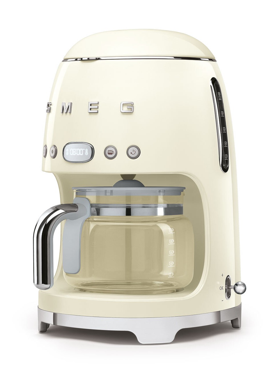 Капельная кофеварка SMEG DCF02CREU Цвет кремовый глянцевый