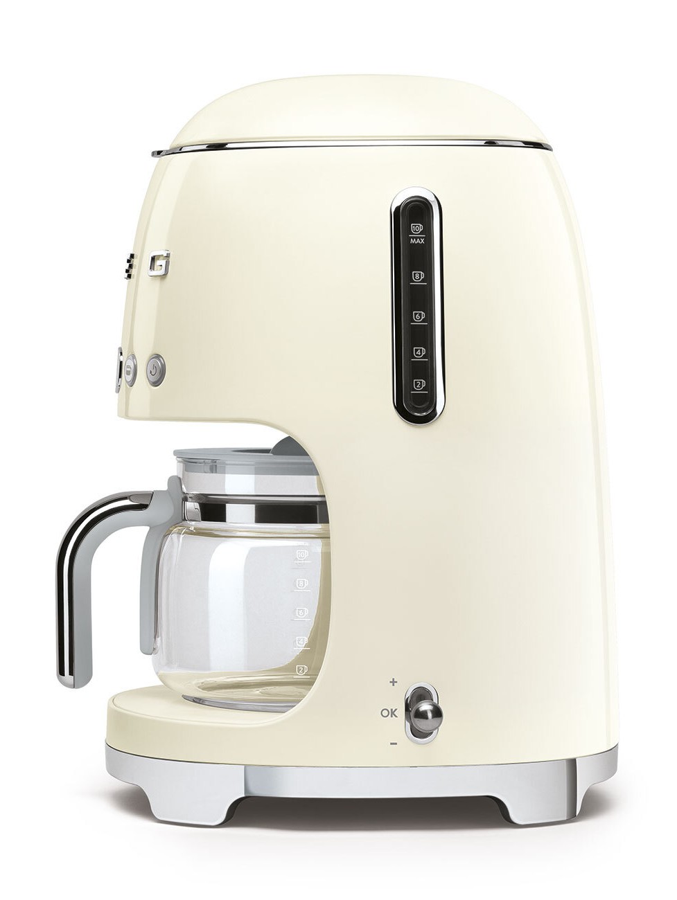 Капельная кофеварка SMEG DCF02CREU Цвет кремовый глянцевый
