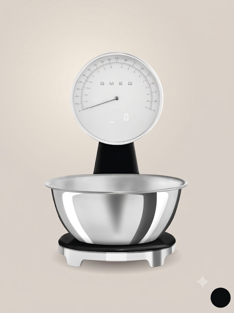 Кухонные весы SMEG KSF01BLWW Цвет черный глянцевый