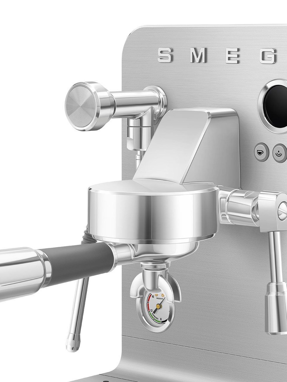 Рожковая эспрессо кофемашина SMEG EMC02BLMEU Цвет чёрный матовый