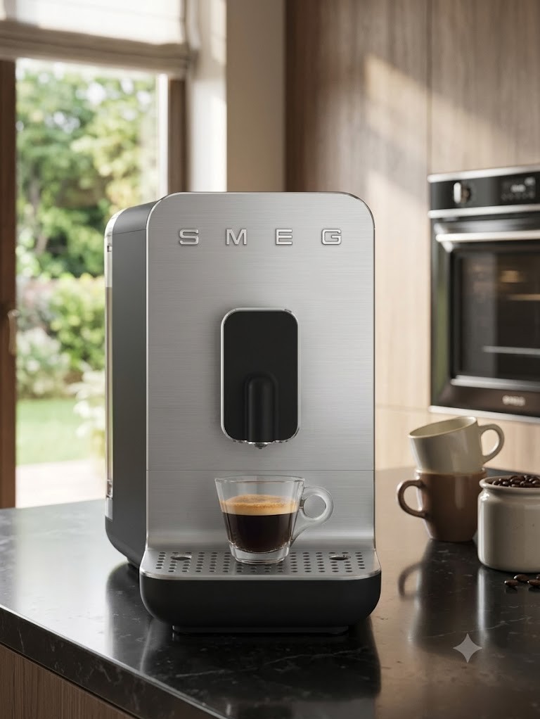 Автоматическая кофемашина SMEG BCC11BLMEU Цвет черный матовый