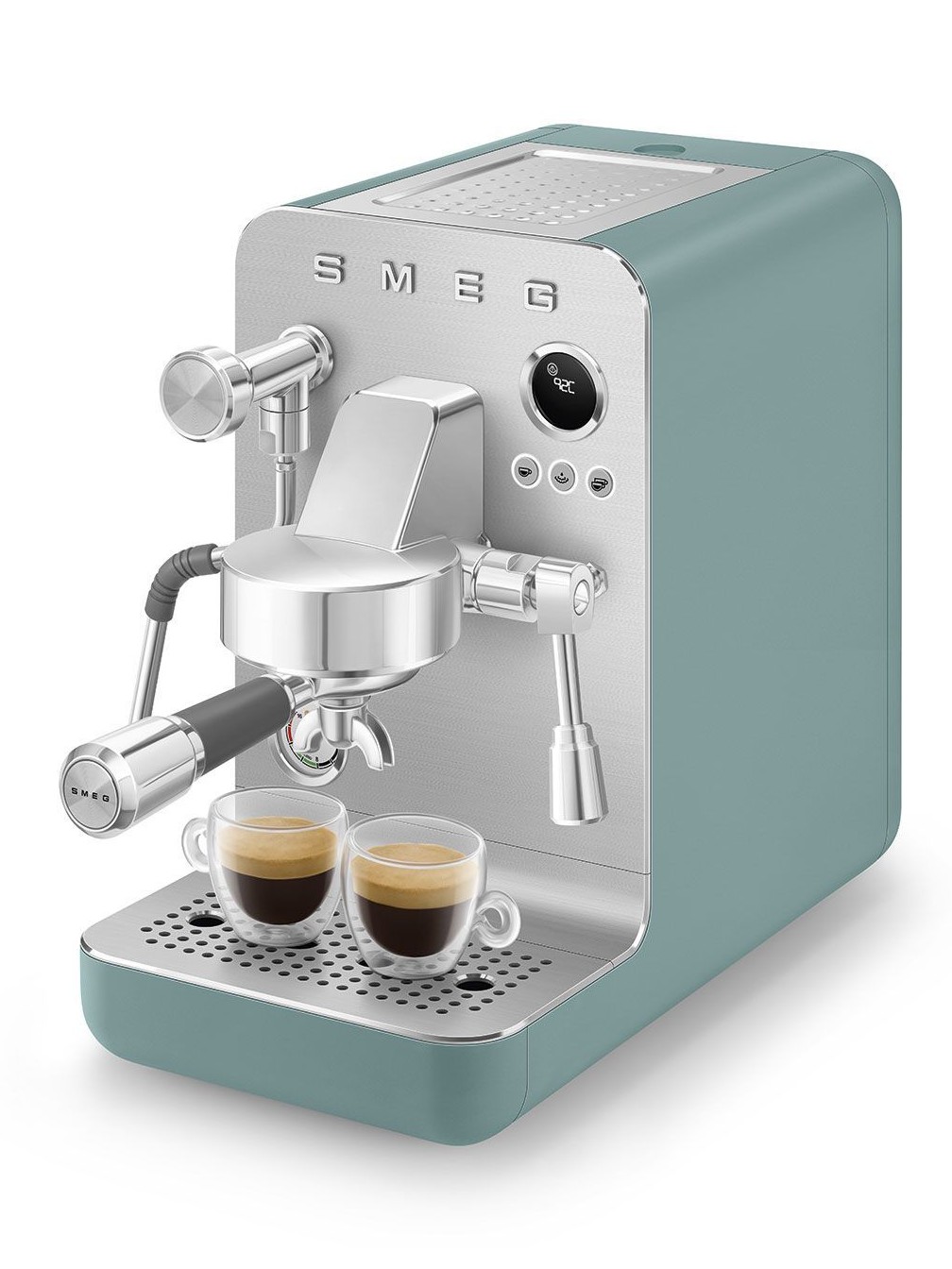 Рожковая эспрессо кофемашина SMEG EMC02EGMEU Цвет изумрудно-зеленый матовый