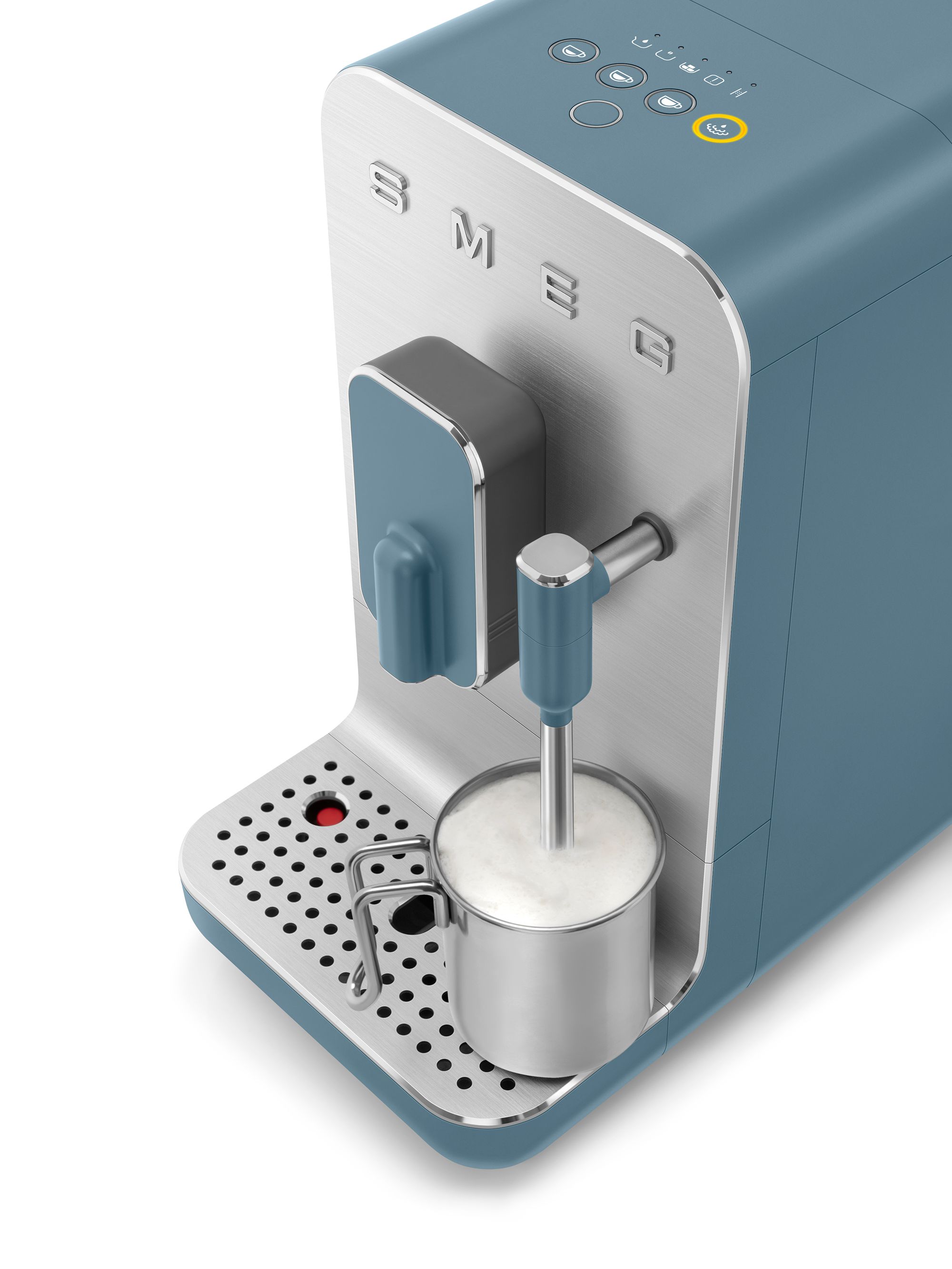 Автоматическая кофемашина с капучинатором SMEG BCC12SBMEU Цвет синий шторм матовый
